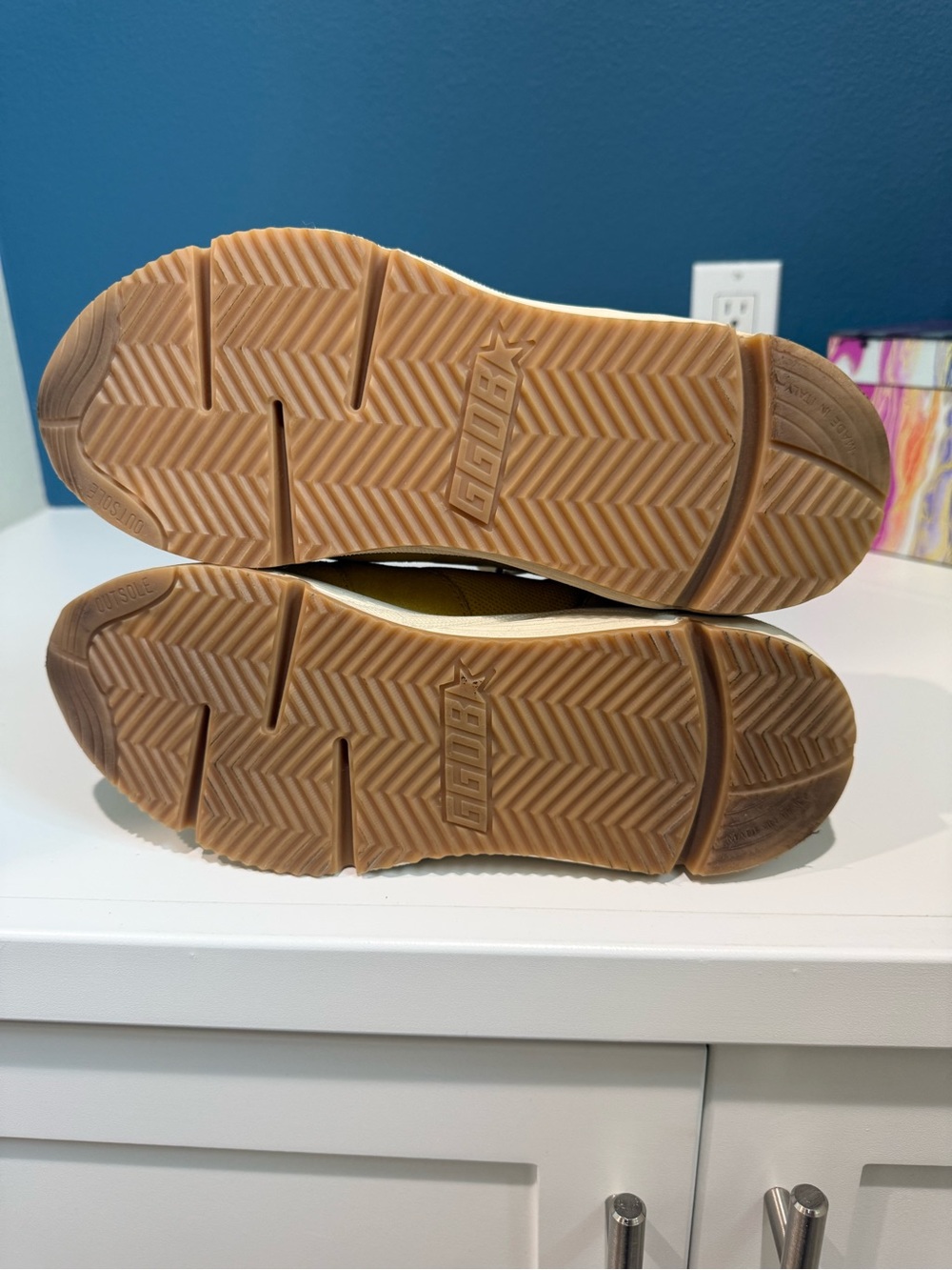 Like new FREE PEOPLE Studded Double Strap Sandals in Beige - Picture 5 of 6